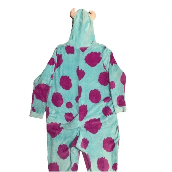 Disney Monsters Inc Sully Cosplay One Piece Pajamas Adult Costume 3X (22/24W) - Picture 6 of 11
